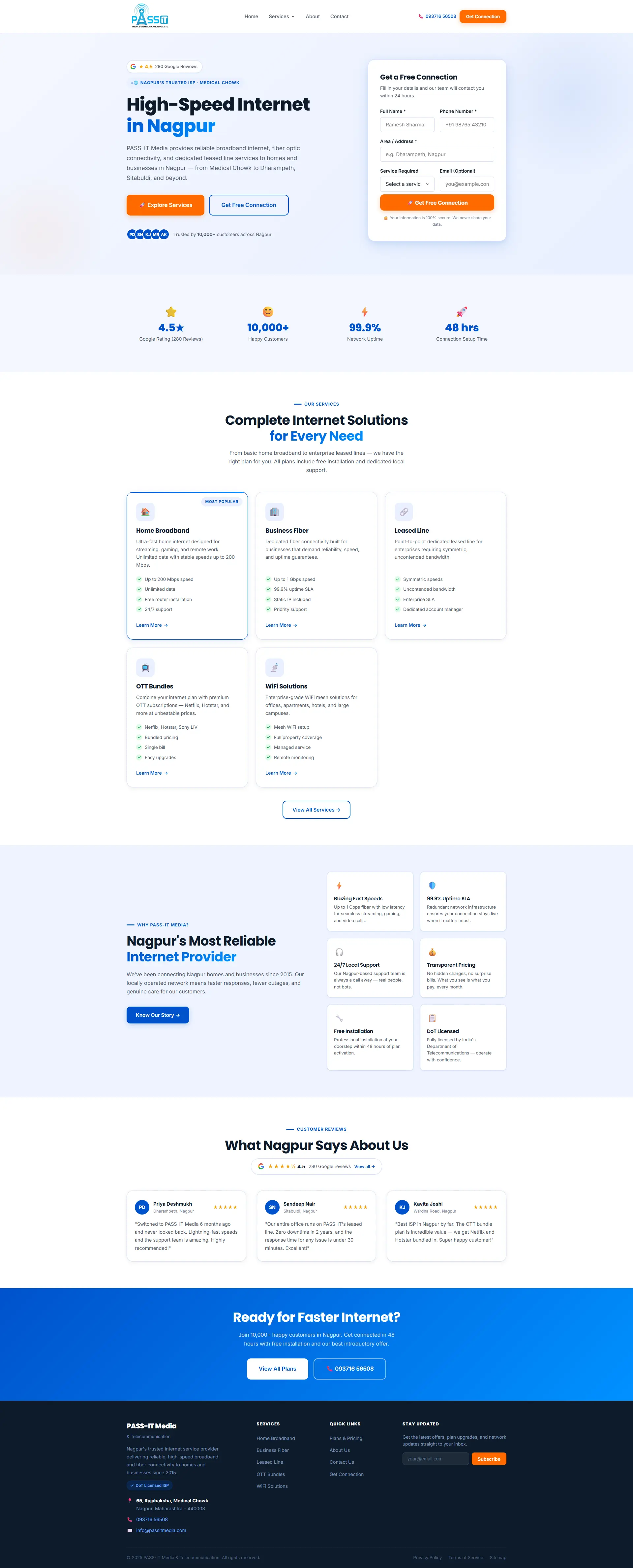 Business Website Layout